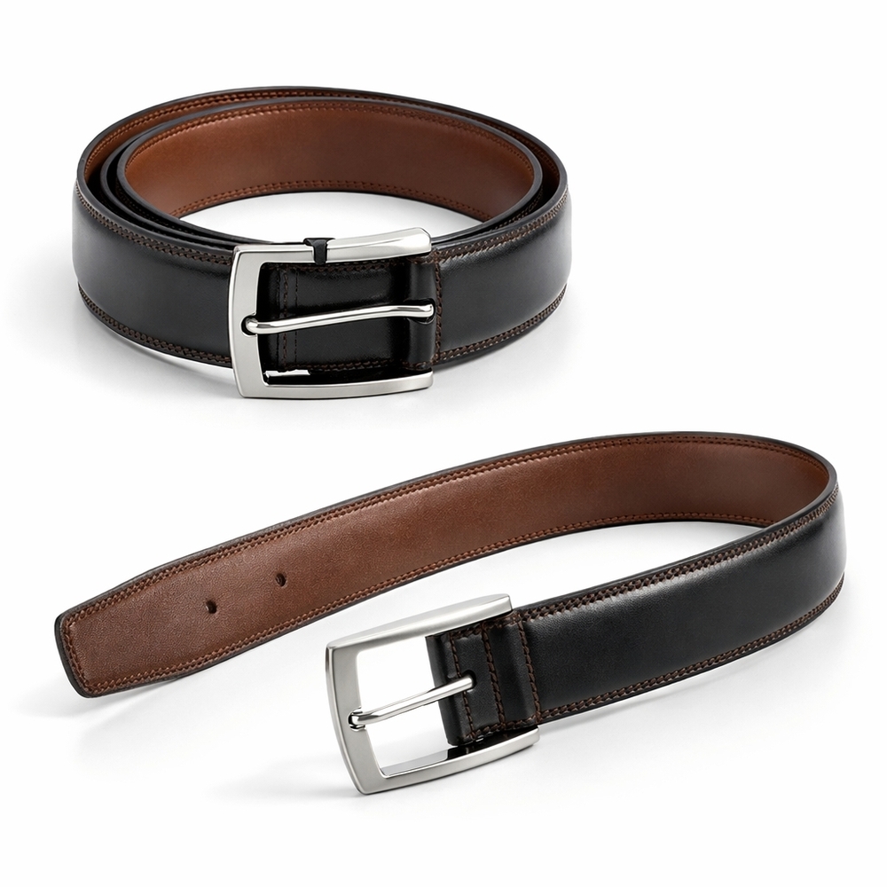 Men’s Handmade Genuine Leather Belt XXL 100% Cowhide Dress Casual Black Brown